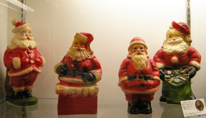 Chalkware Santas