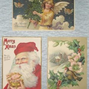 Christmas Postcard Collection of three