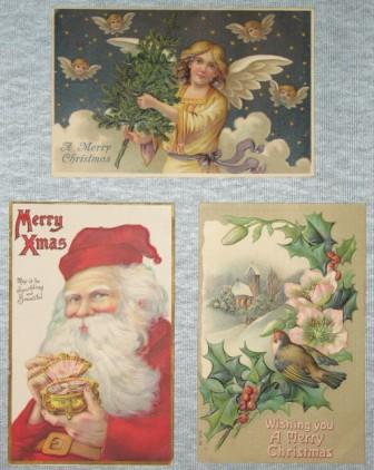 Christmas Postcard Collection of three