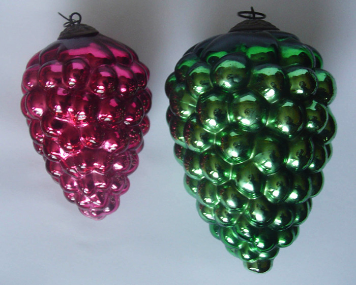 Antique Kugels Ornaments Golden Glow