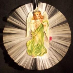 Spun Glass Christmas Ornament