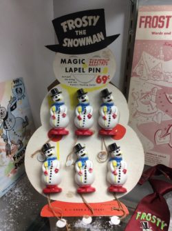 Frosty Magic Electric Lapel Pin Merchandising Display