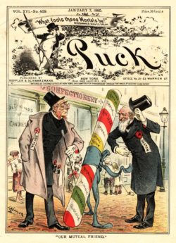 Late 1800s Puck cartoon on additives on/in candy