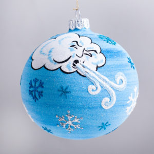 Thomas Glenn Ol' Man Winter Glass Ornament